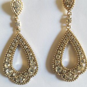Gold Plated Teardrop Earrings